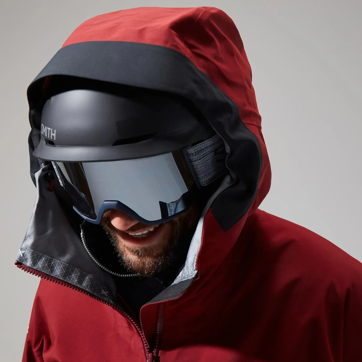 Berghaus Men's MTN Arete Descend GTX Jacket - Dark Red/Black Online