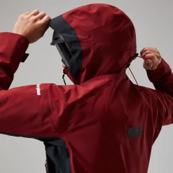 Berghaus Men's MTN Arete Descend GTX Jacket - Dark Red/Black Online