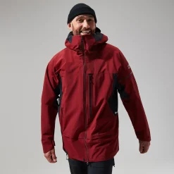 Berghaus Men's MTN Arete Descend GTX Jacket - Dark Red/Black Online