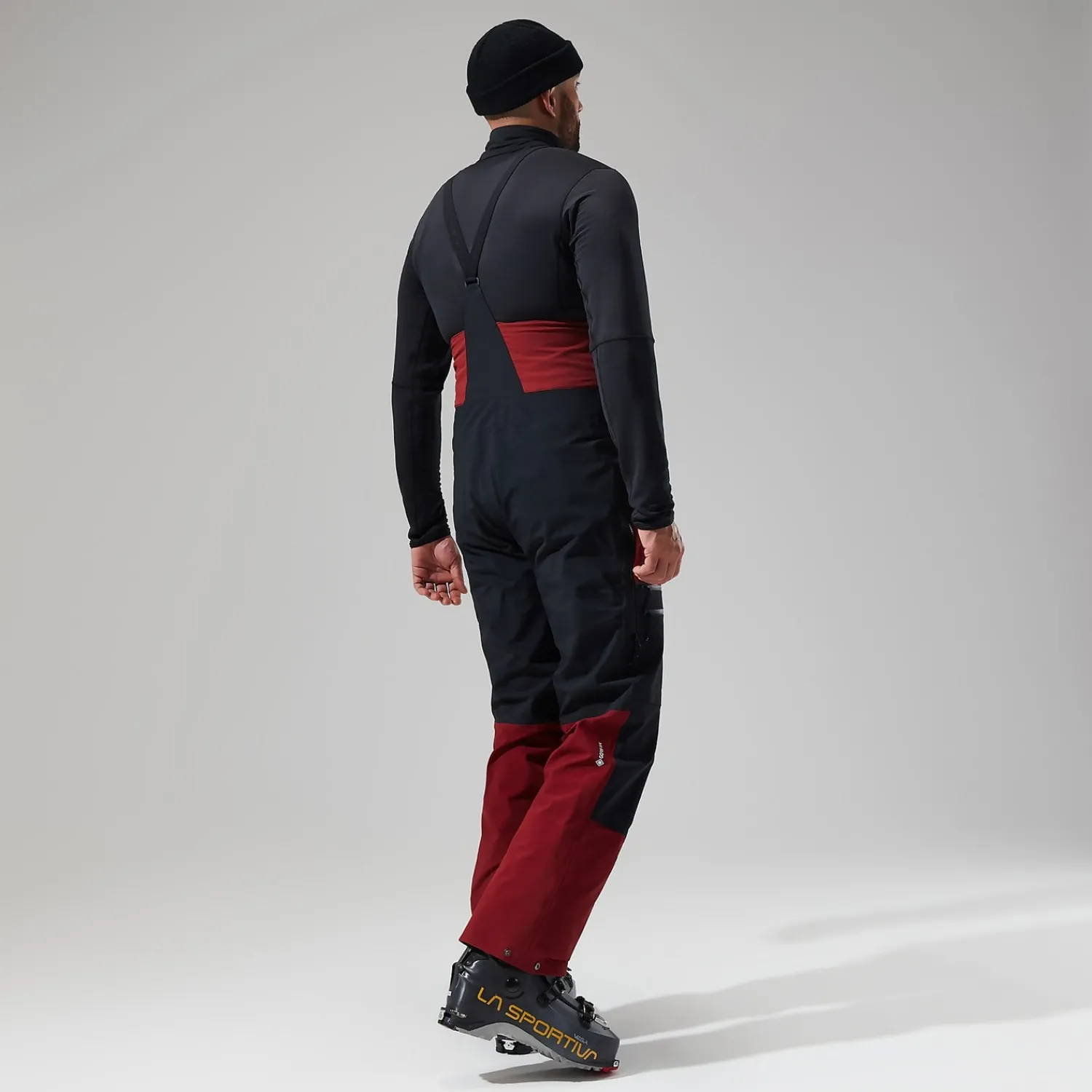 Berghaus Men's MTN Arete Descend GTX Bib Pants - Dark Red/Black Best