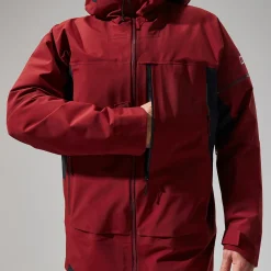 Berghaus Men's MTN Arete Descend GTX Jacket - Dark Red/Black Online