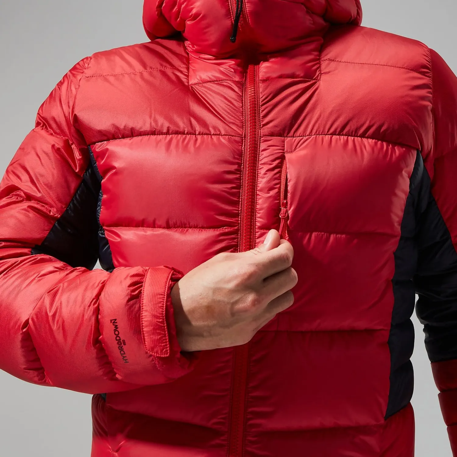 Berghaus Men's MTN Arete Ultra Down Hoody - Red/Black New