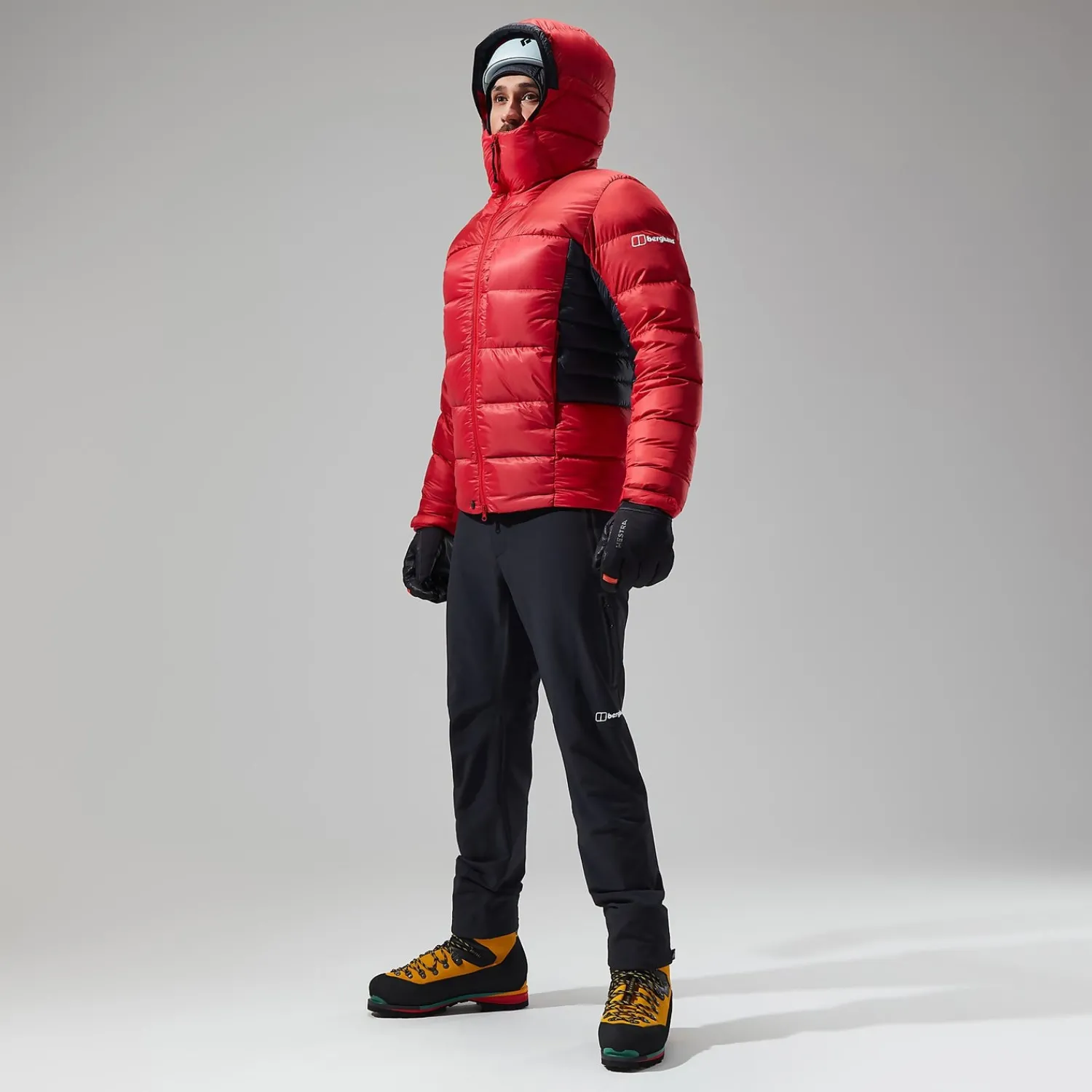 Berghaus Men's MTN Arete Ultra Down Hoody - Red/Black New