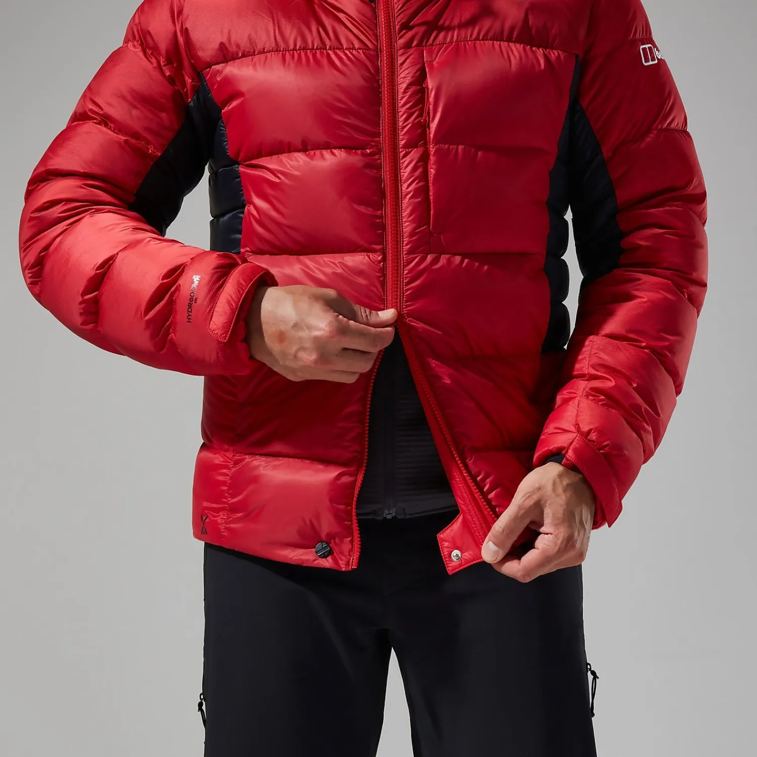 Berghaus Men's MTN Arete Ultra Down Hoody - Red/Black New