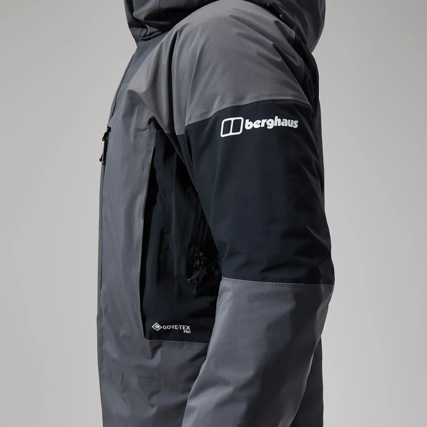 Berghaus Men's MTN Guide GTX Pro Jacket - Grey/Black Clearance