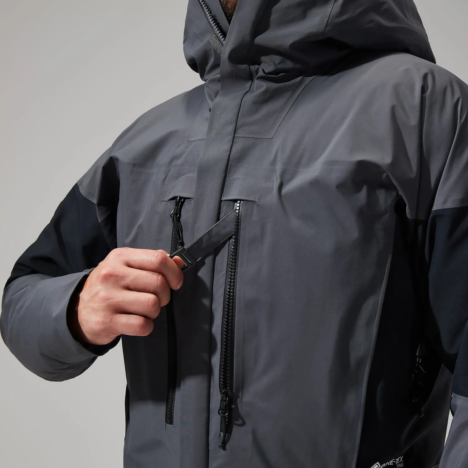 Berghaus Men's MTN Guide GTX Pro Jacket - Grey/Black Clearance