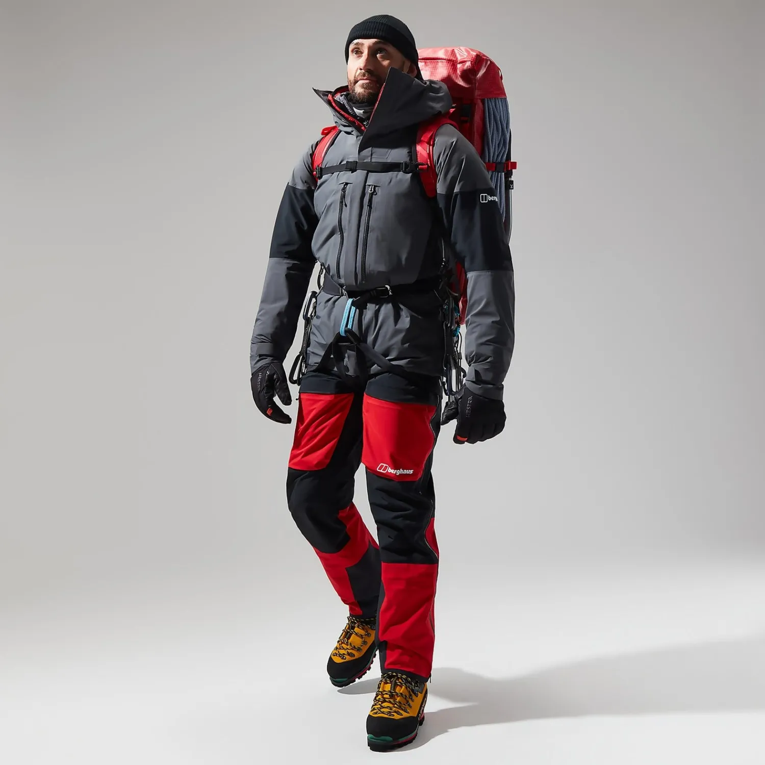 Berghaus Men's MTN Guide GTX Pro Pant - Black/Red Fashion