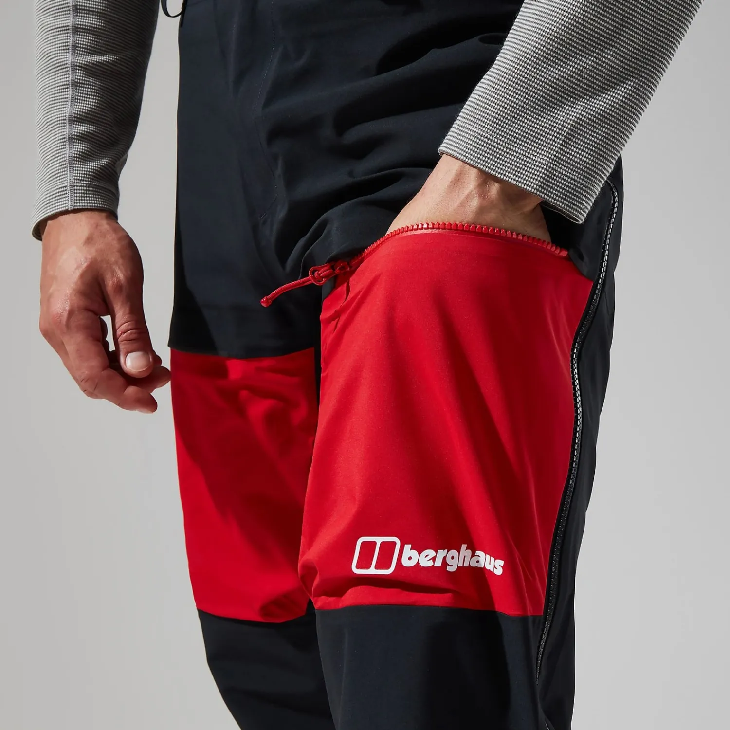 Berghaus Men's MTN Guide GTX Pro Pant - Black/Red Fashion