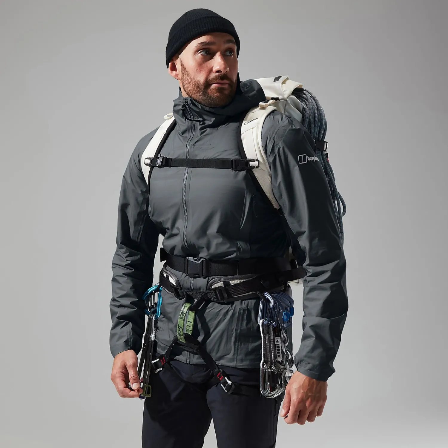 Berghaus Men's MTN Guide Hyper Alpha Jacket - Grey/Black New