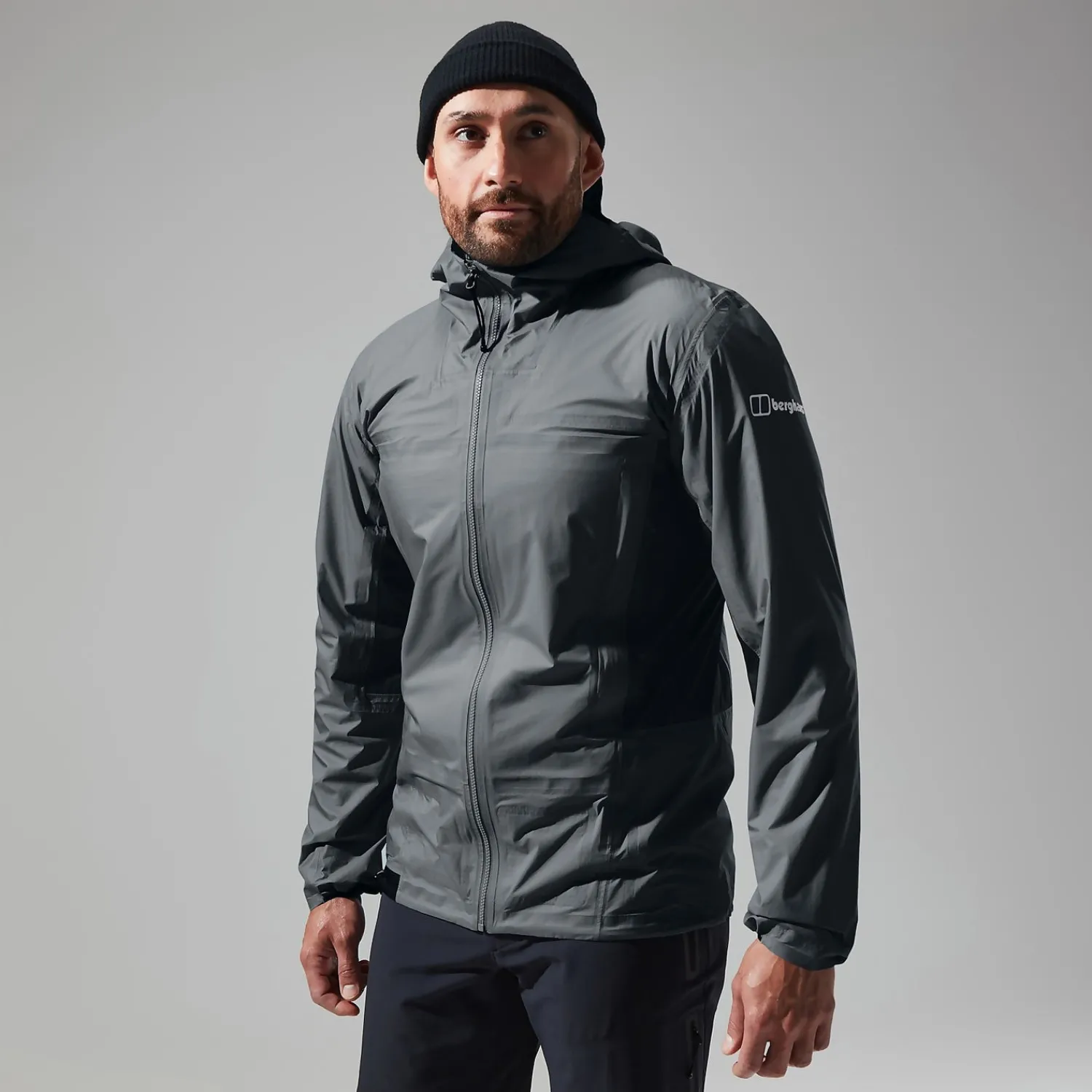 Berghaus Men's MTN Guide Hyper Alpha Jacket - Grey/Black New