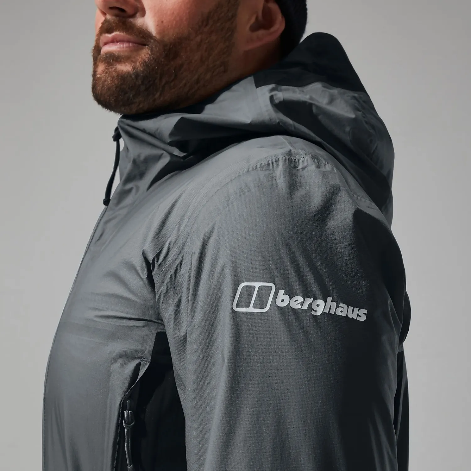 Berghaus Men's MTN Guide Hyper Alpha Jacket - Grey/Black New