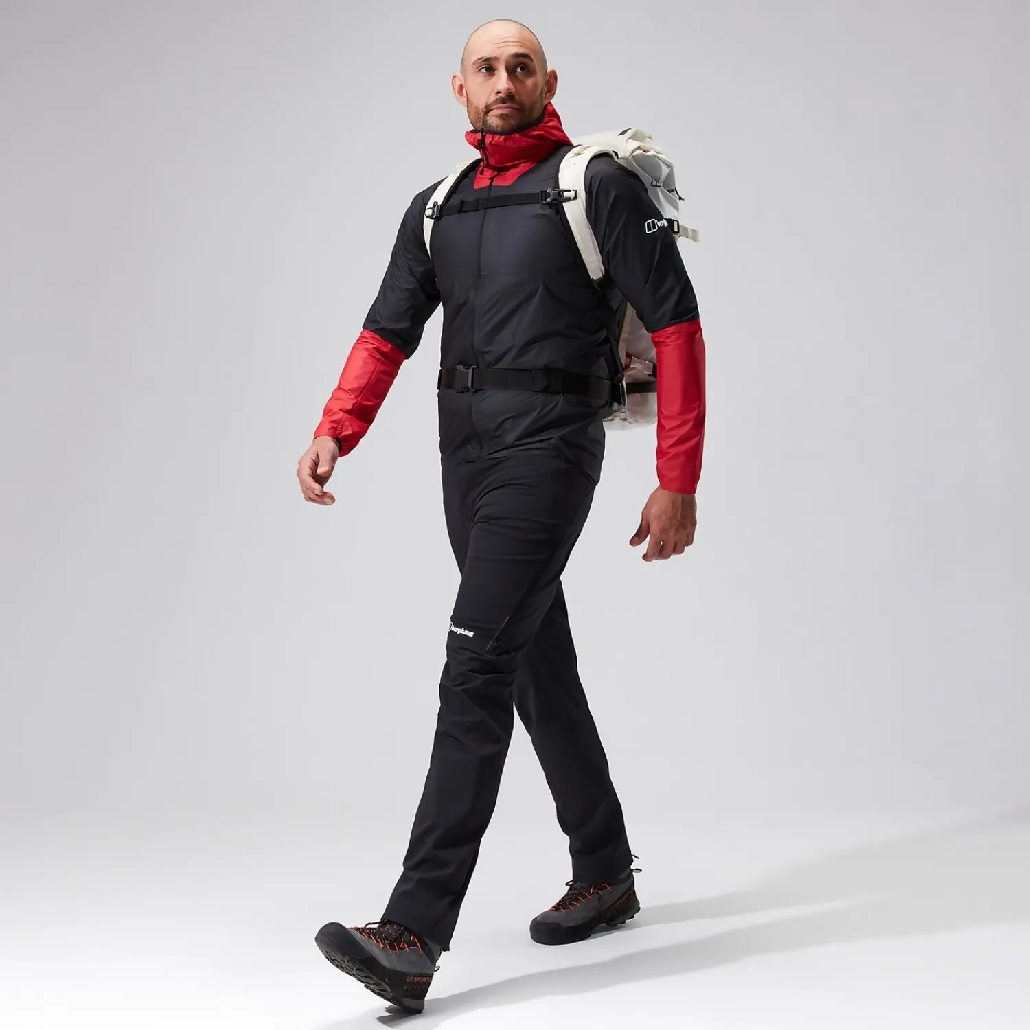Berghaus Men's MTN Guide Hyper LT Jacket - Black/Red Outlet