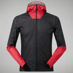 Berghaus Men's MTN Guide Hyper LT Jacket - Black/Red Outlet