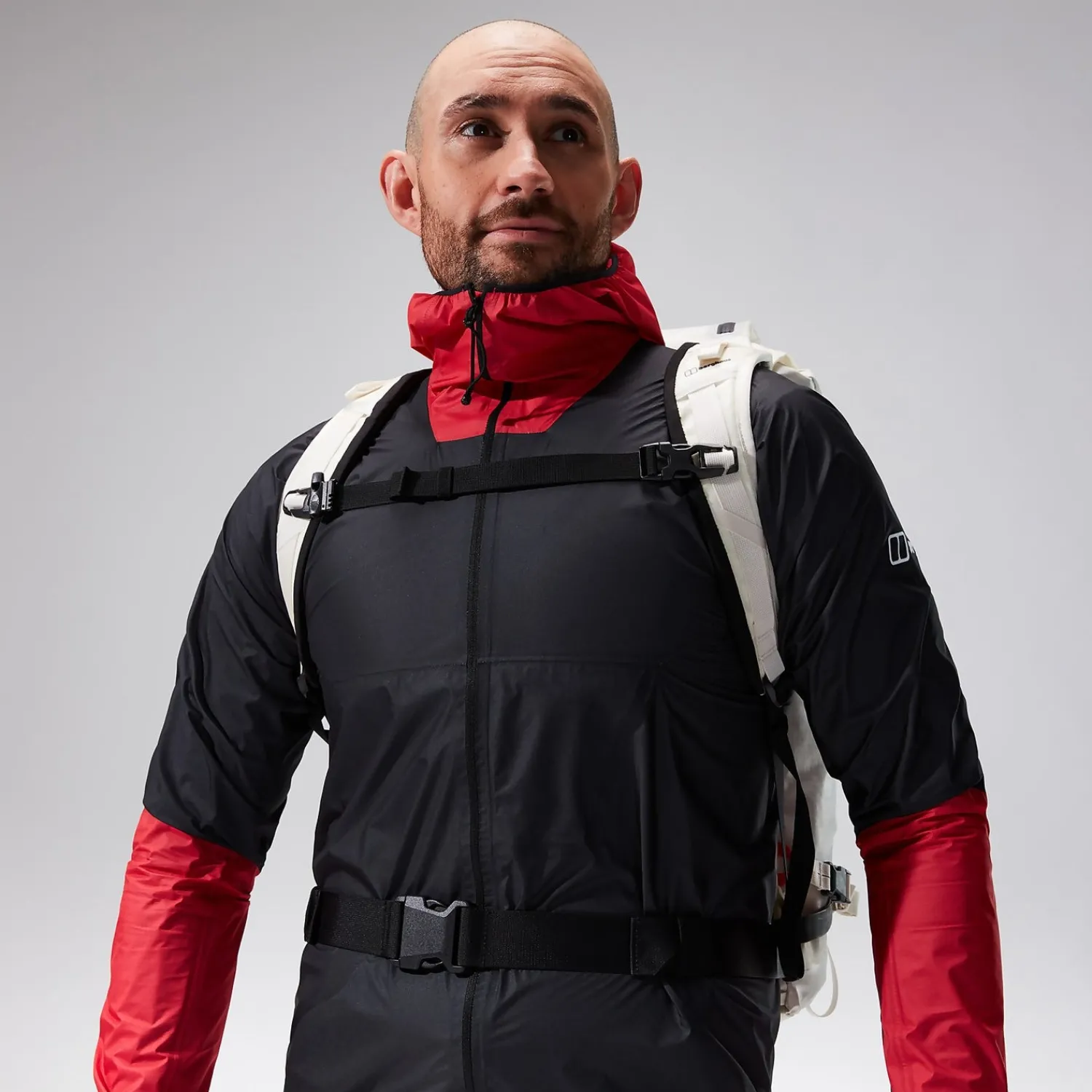 Berghaus Men's MTN Guide Hyper LT Jacket - Black/Red Outlet