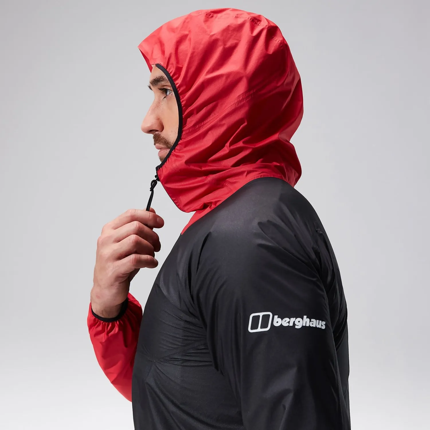 Berghaus Men's MTN Guide Hyper LT Jacket - Black/Red Outlet