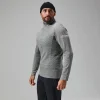 Berghaus Men's MTN Guide Long Sleeve Half Zip - Grey/Black Outlet