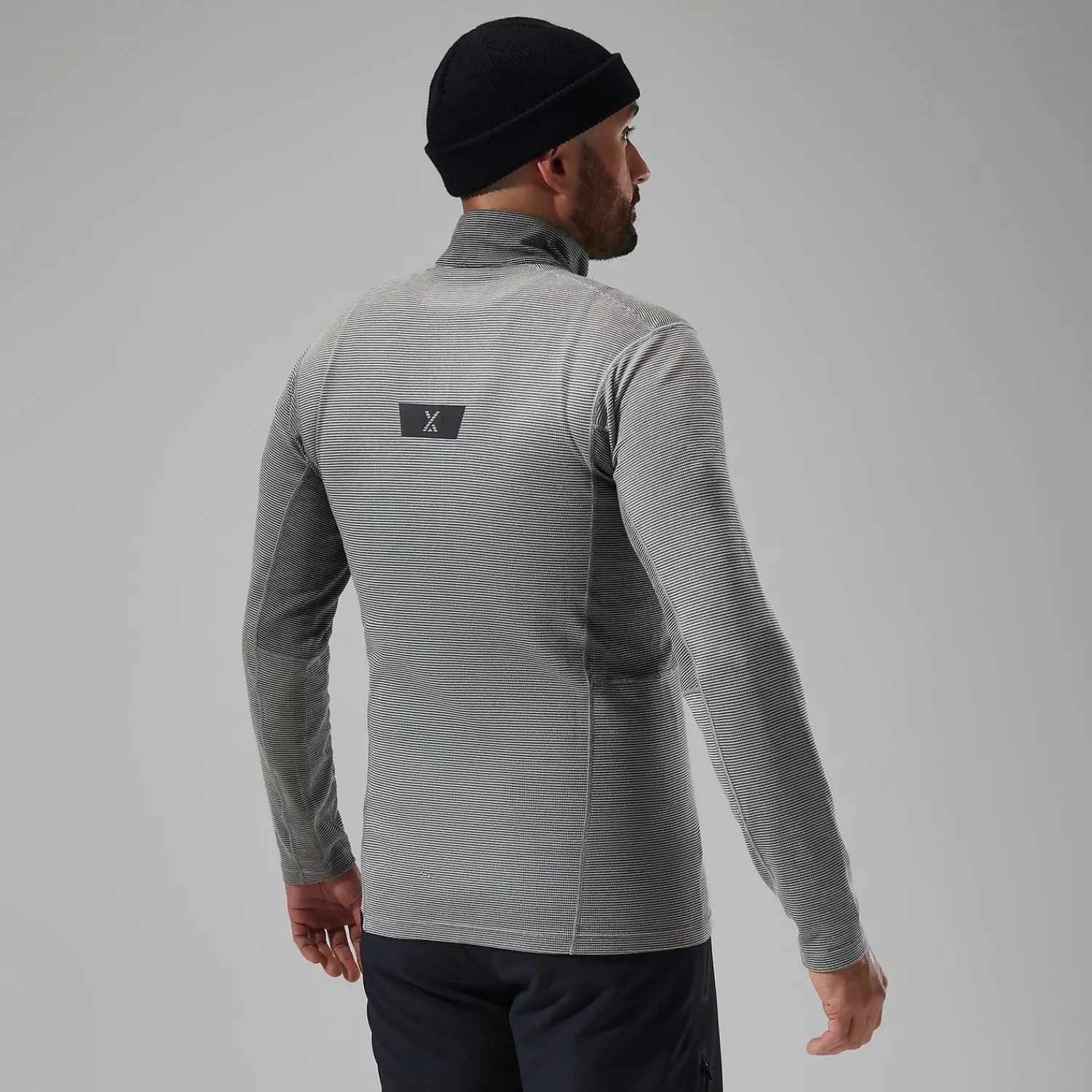 Berghaus Men's MTN Guide Long Sleeve Half Zip - Grey/Black Outlet
