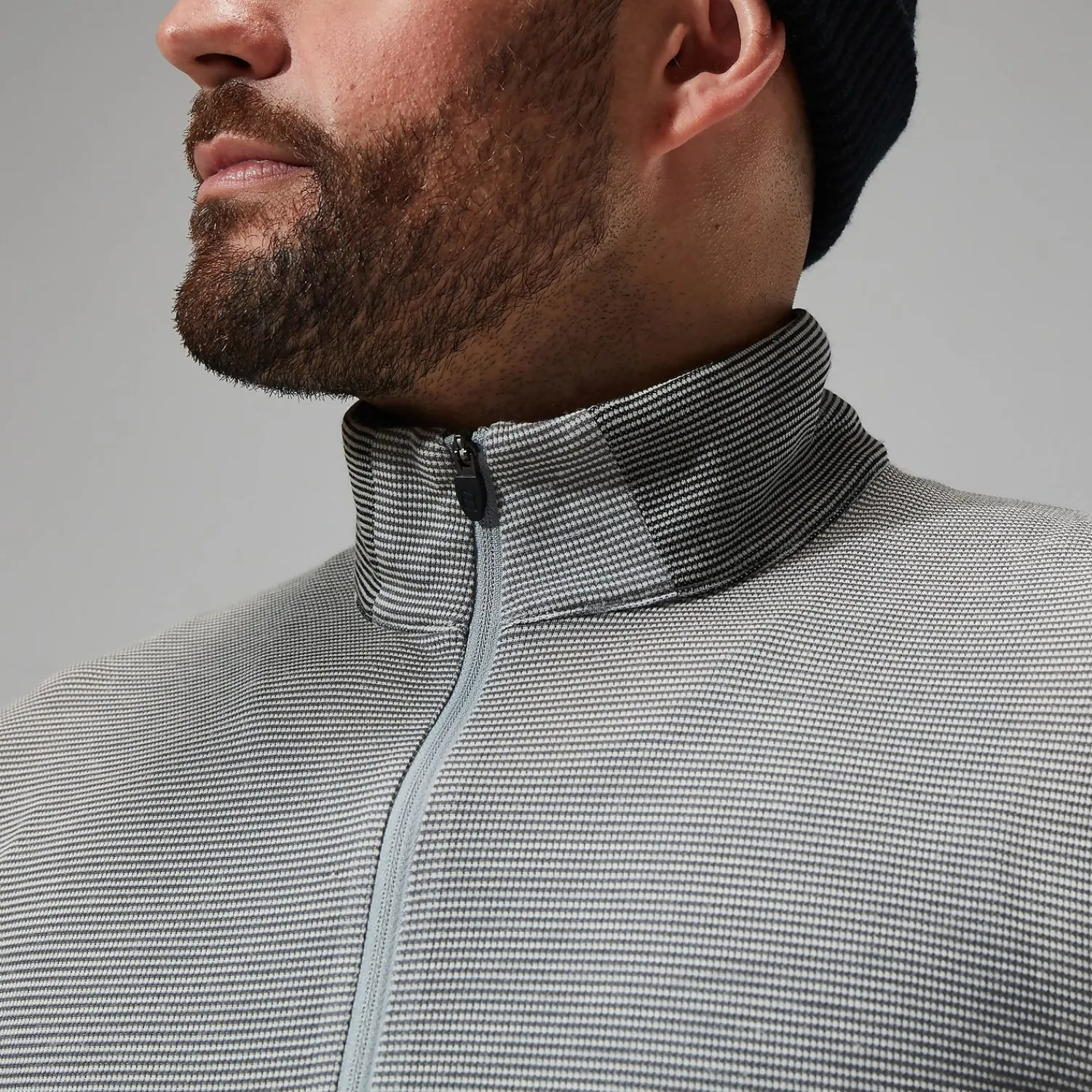 Berghaus Men's MTN Guide Long Sleeve Half Zip - Grey/Black Outlet