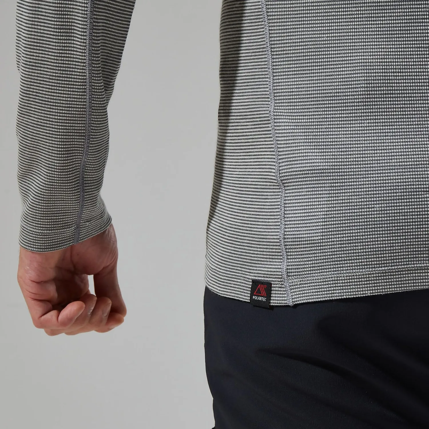 Berghaus Men's MTN Guide Long Sleeve Half Zip - Grey/Black Outlet