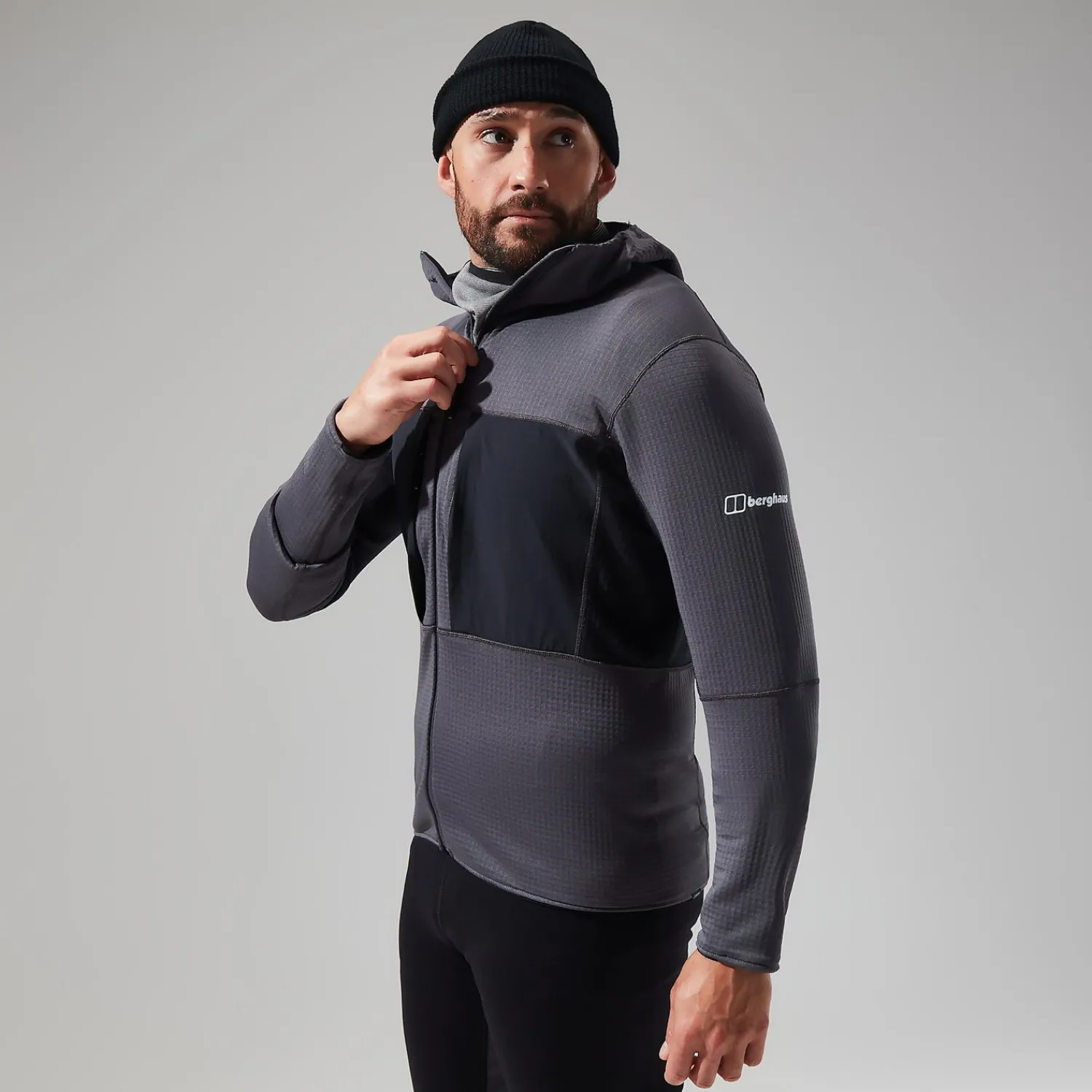 Berghaus Men's MTN Guide MW Hoody - Grey/Black Discount