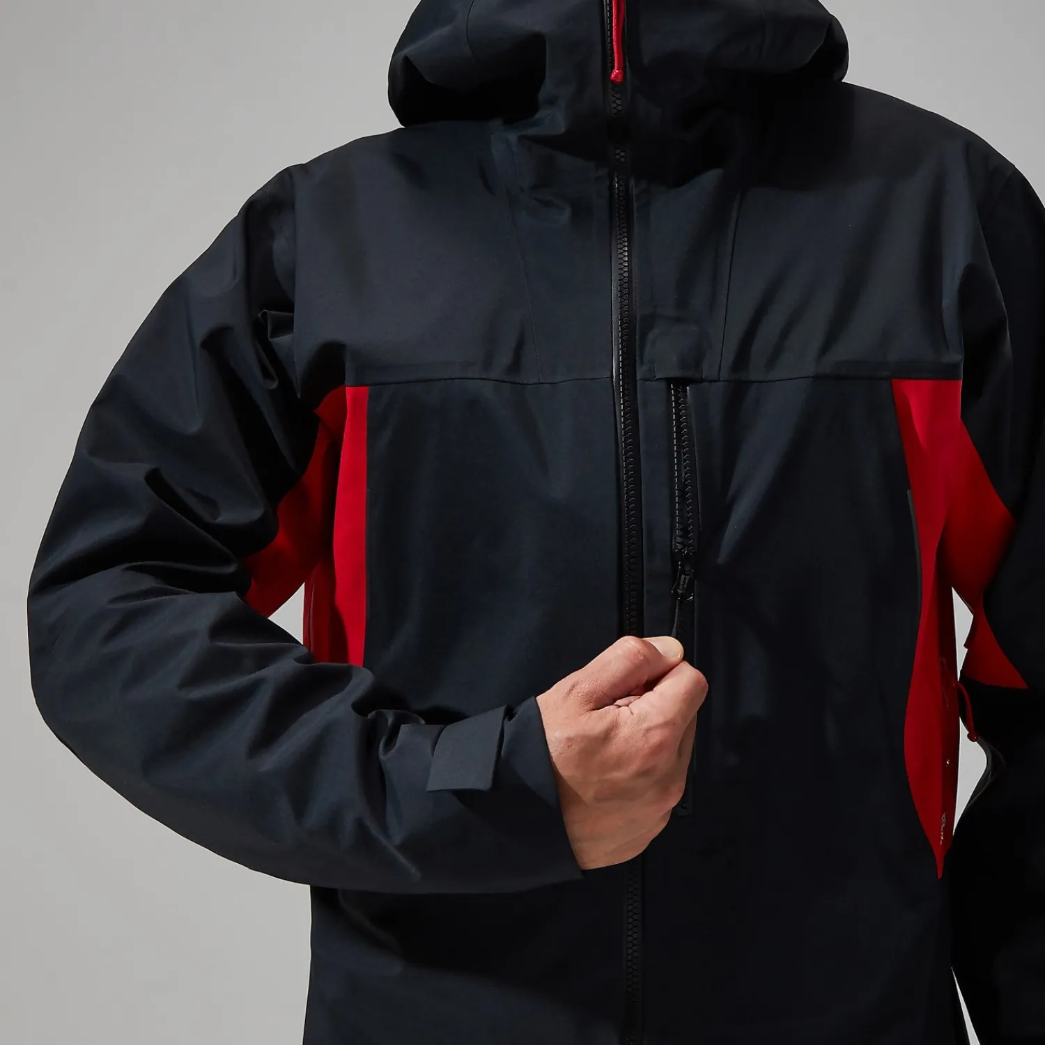 Berghaus Men's MTN Seeker GTX Jacket - Black/Red Outlet