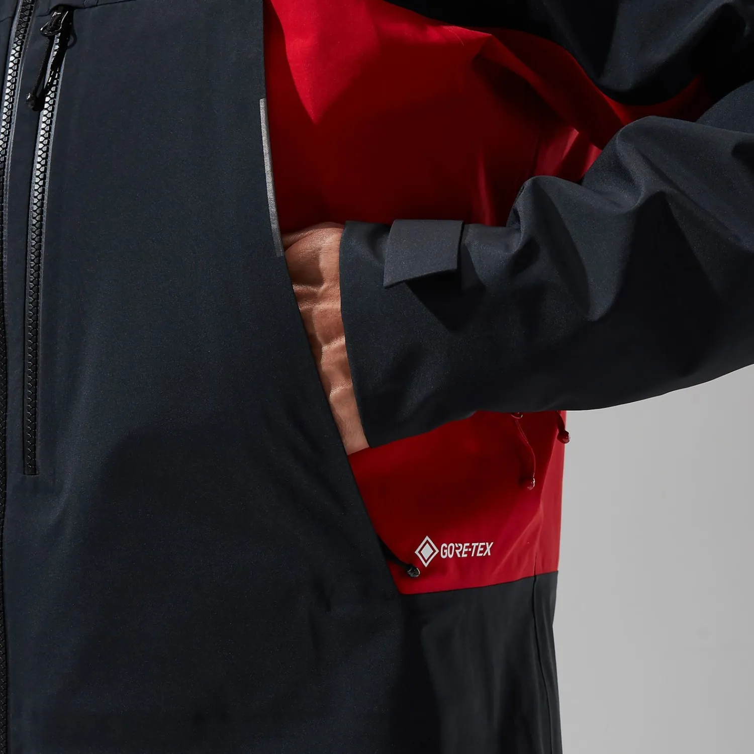 Berghaus Men's MTN Seeker GTX Jacket - Black/Red Outlet