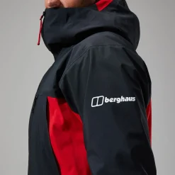 Berghaus Men's MTN Seeker GTX Jacket - Black/Red Outlet