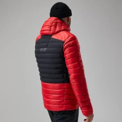 Berghaus Men's MTN Seeker MW Down Hoody - Red/Black Outlet