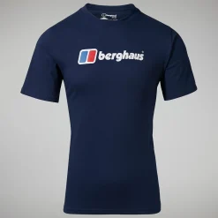 Berghaus Men's Organic Big Classic Logo Tee Dark Blue Fashion