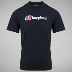Berghaus Men's Organic Big Classic Logo Tee Black Fashion