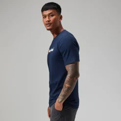 Berghaus Men's Organic Big Classic Logo Tee Dark Blue Fashion