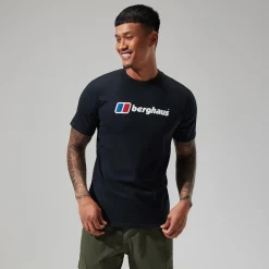 Berghaus Men's Organic Big Classic Logo Tee Black Fashion