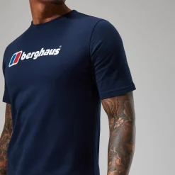 Berghaus Men's Organic Big Classic Logo Tee Dark Blue Fashion