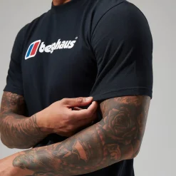 Berghaus Men's Organic Big Classic Logo Tee Black Fashion
