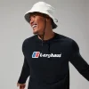 Berghaus Men's Organic Big Logo Long Sleeve Tee Black Online