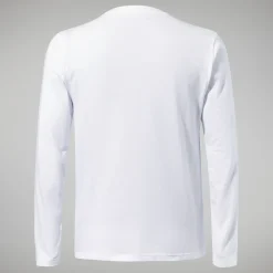 Berghaus Men's Organic Big Logo Long Sleeve Tee White Online