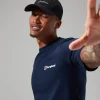 Berghaus Men's Organic Classic Logo Tee Dark Blue Hot