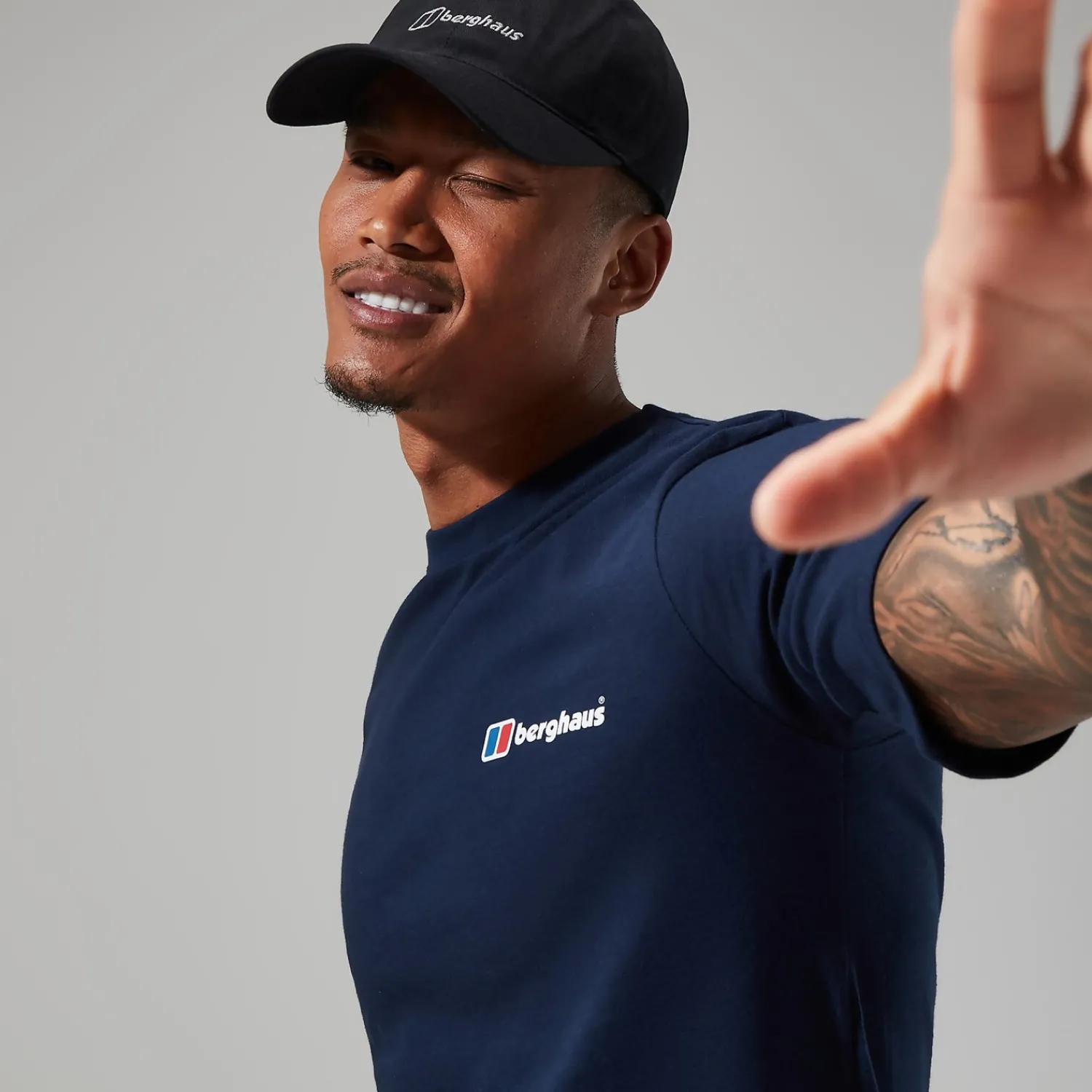 Berghaus Men's Organic Classic Logo Tee Dark Blue Hot