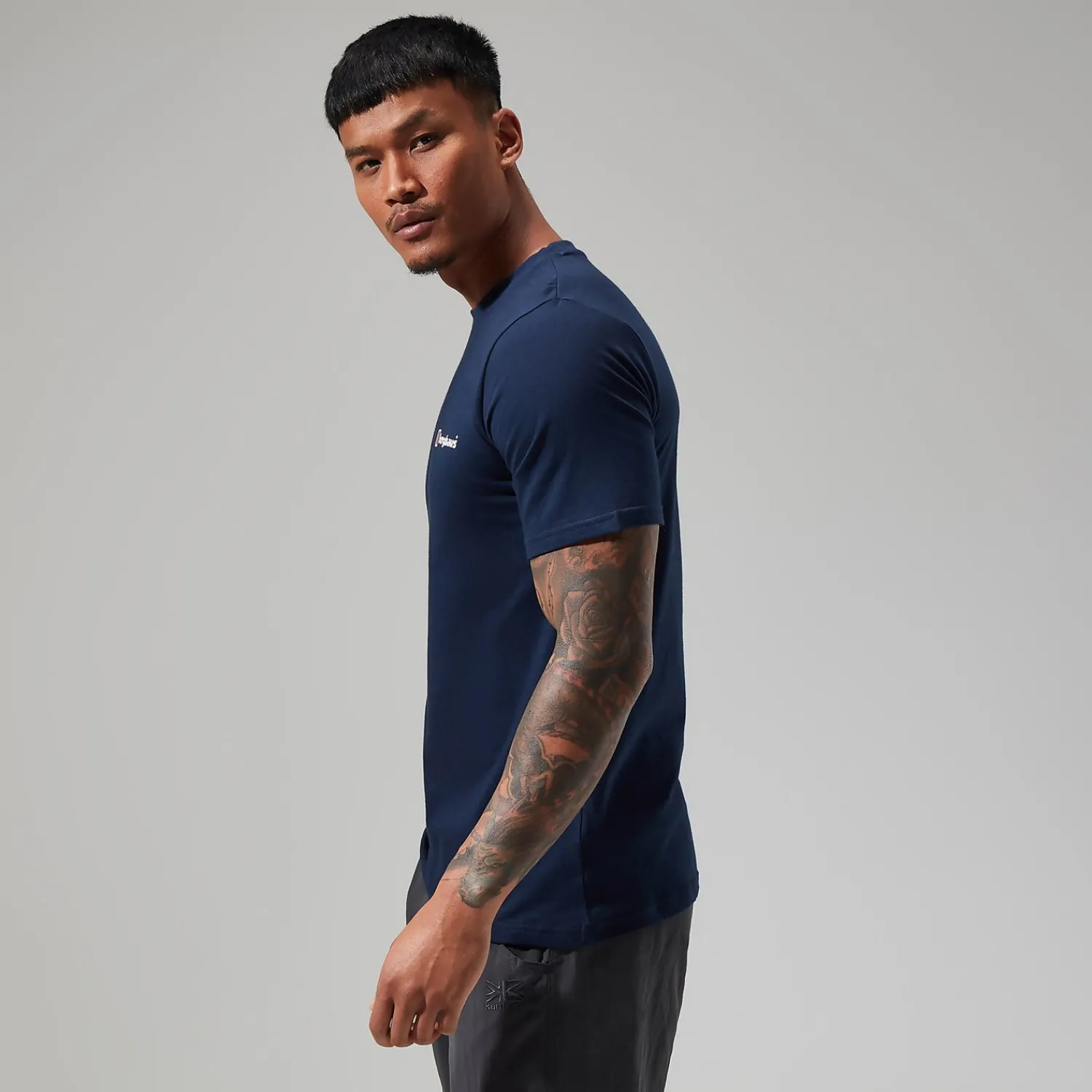 Berghaus Men's Organic Classic Logo Tee Dark Blue Hot