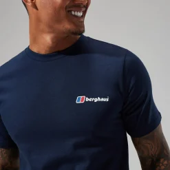 Berghaus Men's Organic Classic Logo Tee Dark Blue Hot