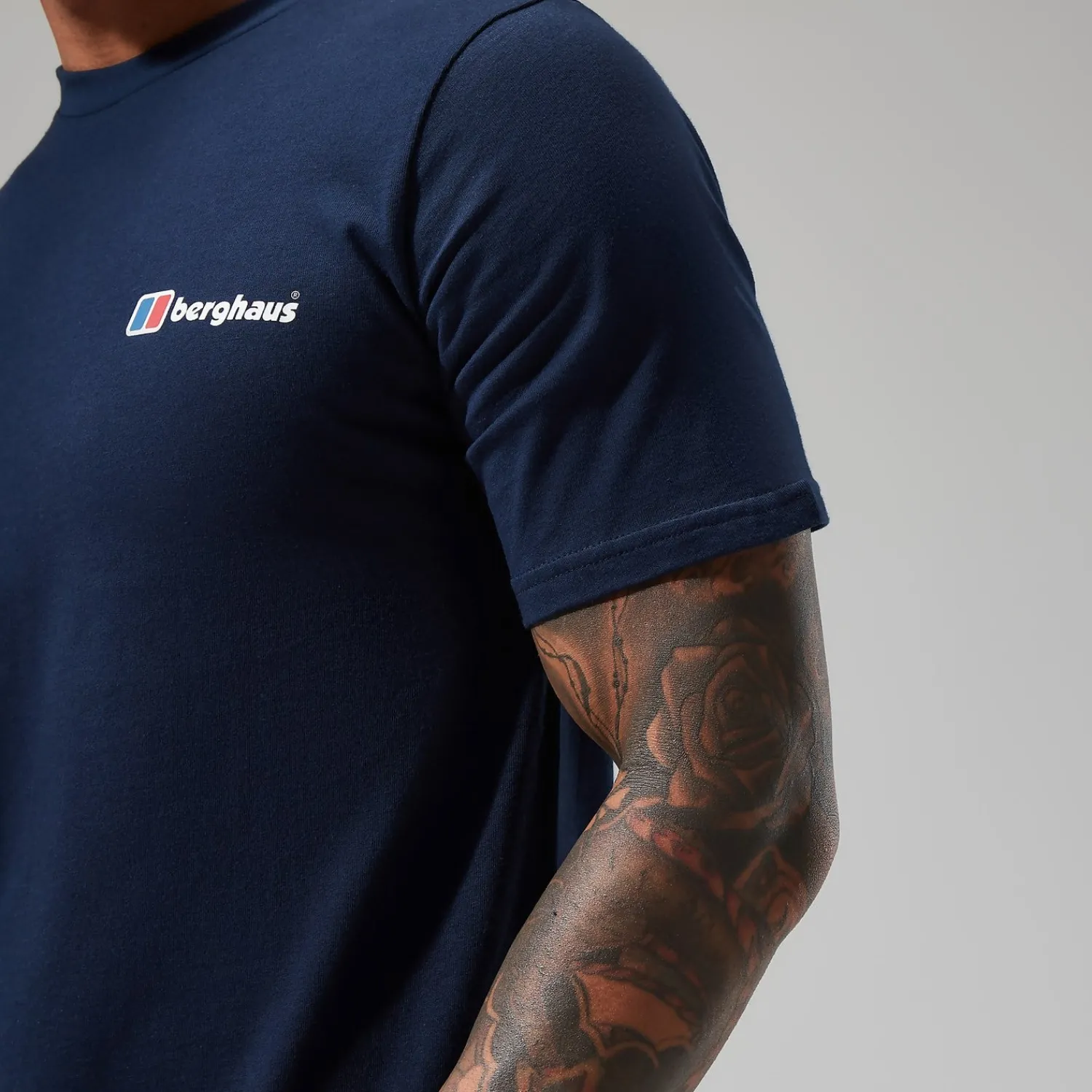 Berghaus Men's Organic Classic Logo Tee Dark Blue Hot