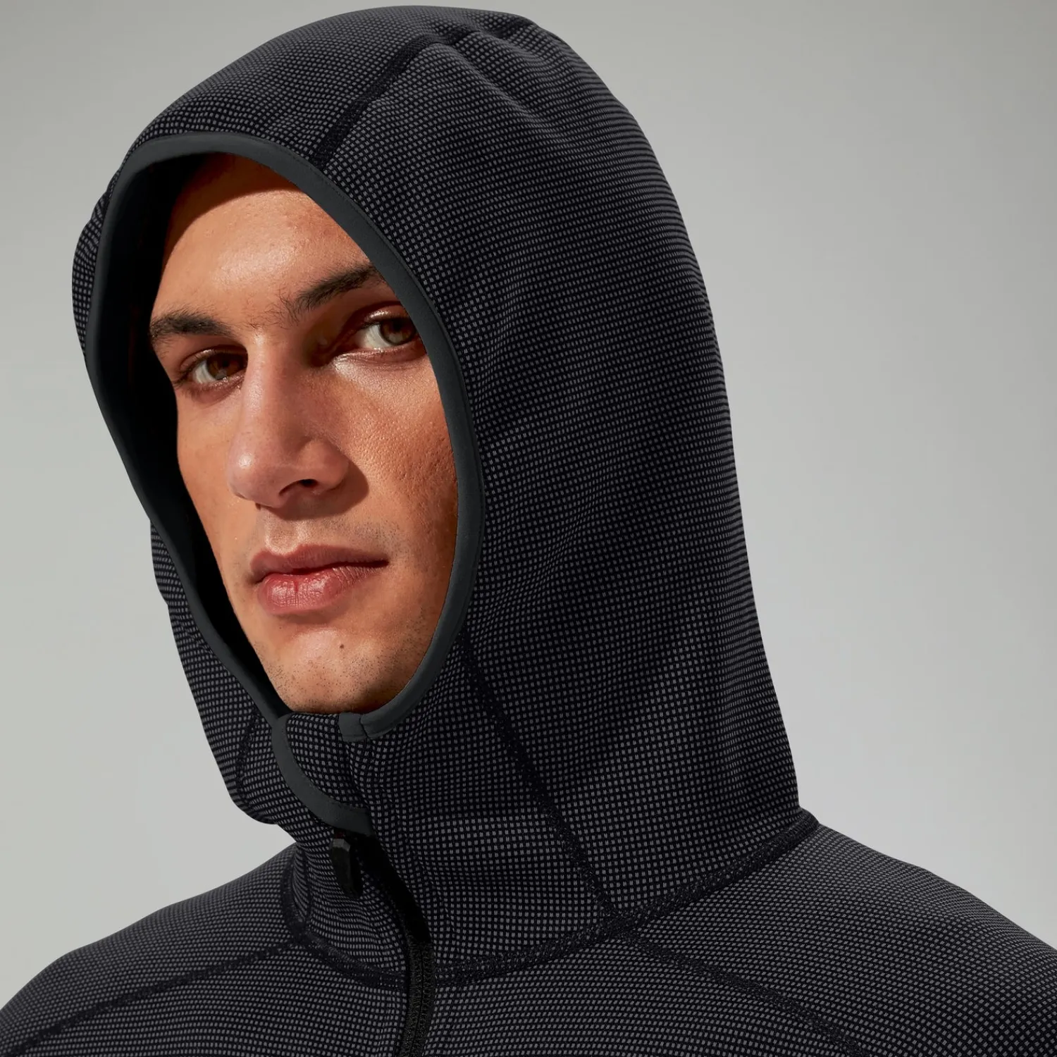 Berghaus Men's Pravitale Mountain 2.0 Hooded Fleece Jacket - Dark Grey/Black Clearance