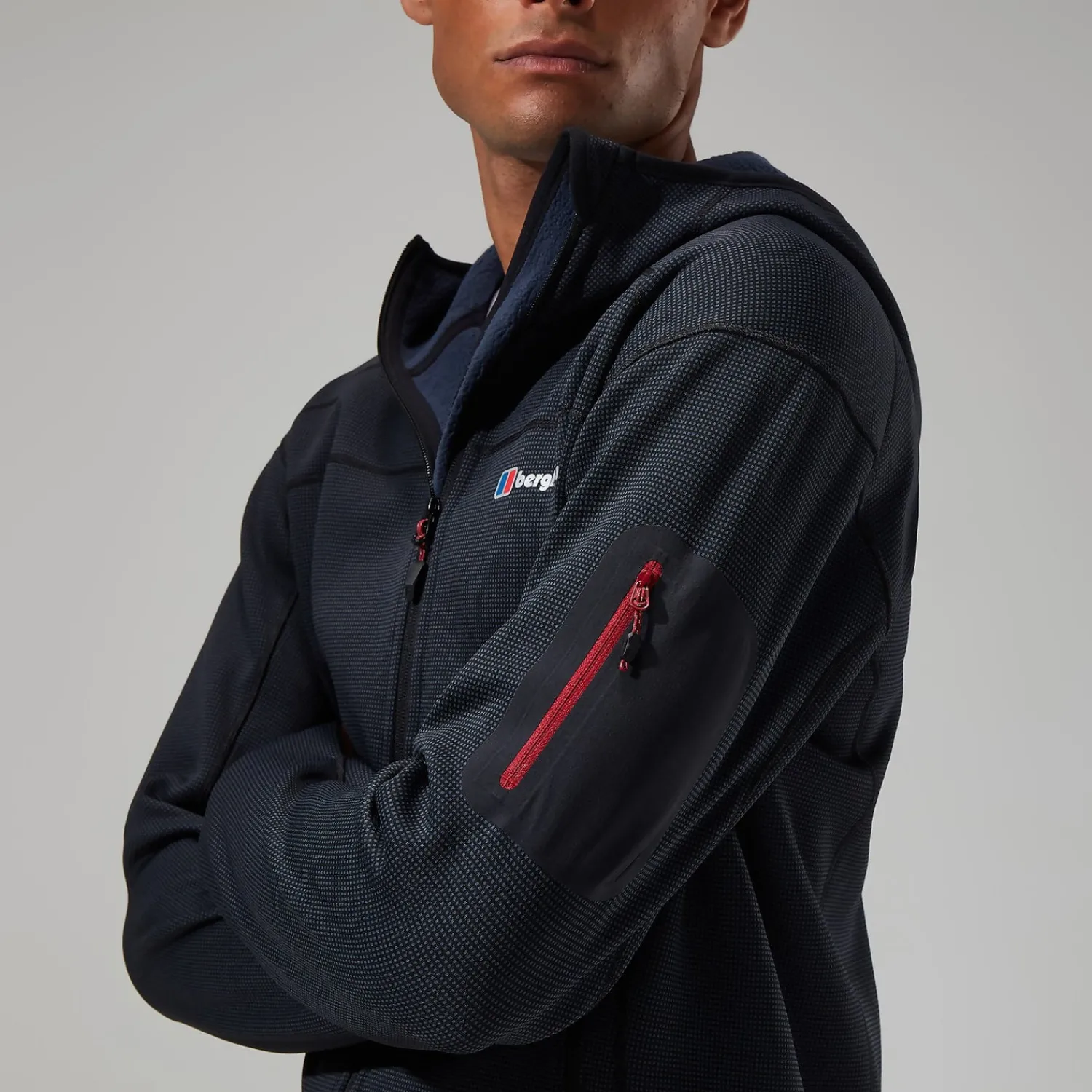 Berghaus Men's Pravitale MTN 2.0 Hooded Jacket - Grey/Black Sale