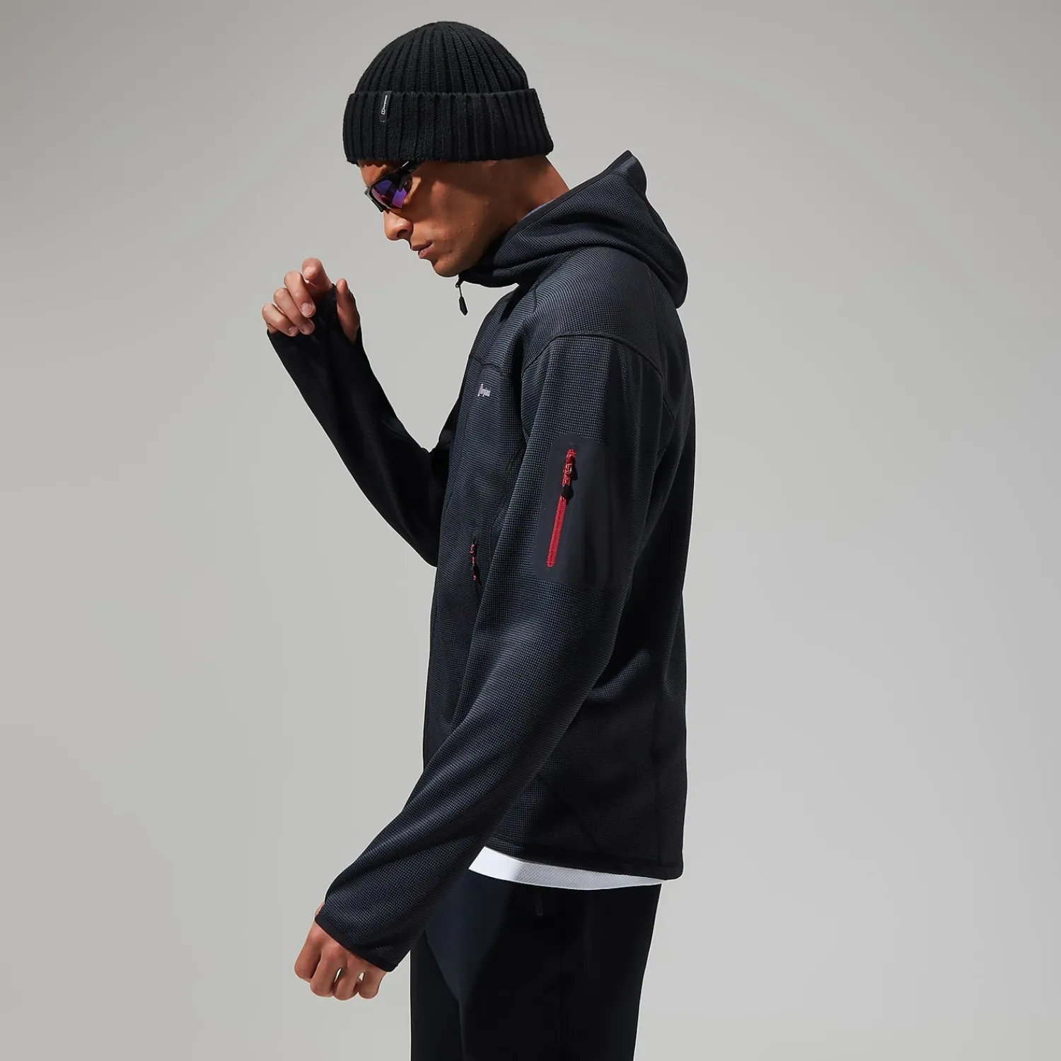 Berghaus Men's Pravitale MTN 2.0 Hooded Jacket - Grey/Black Sale