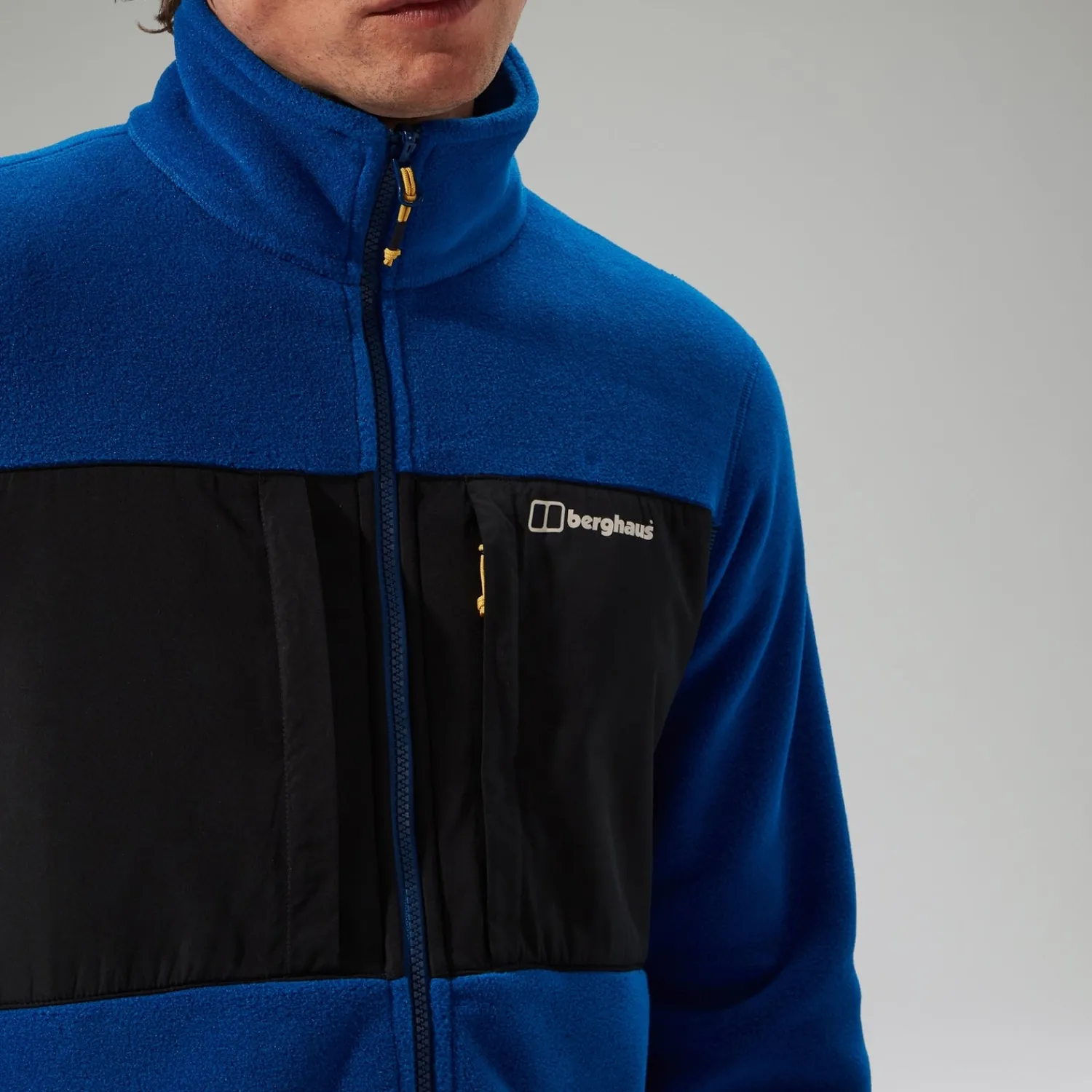 Berghaus Men's Prism Guide InterActive Polartec Fleece Jacket - Blue/Black New