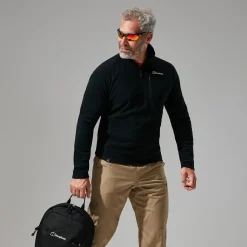 Berghaus Men's Prism Micro Polartec Half Zip - Black Hot