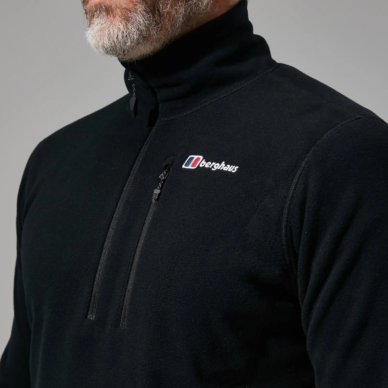 Berghaus Men's Prism Micro Polartec Half Zip - Black Hot
