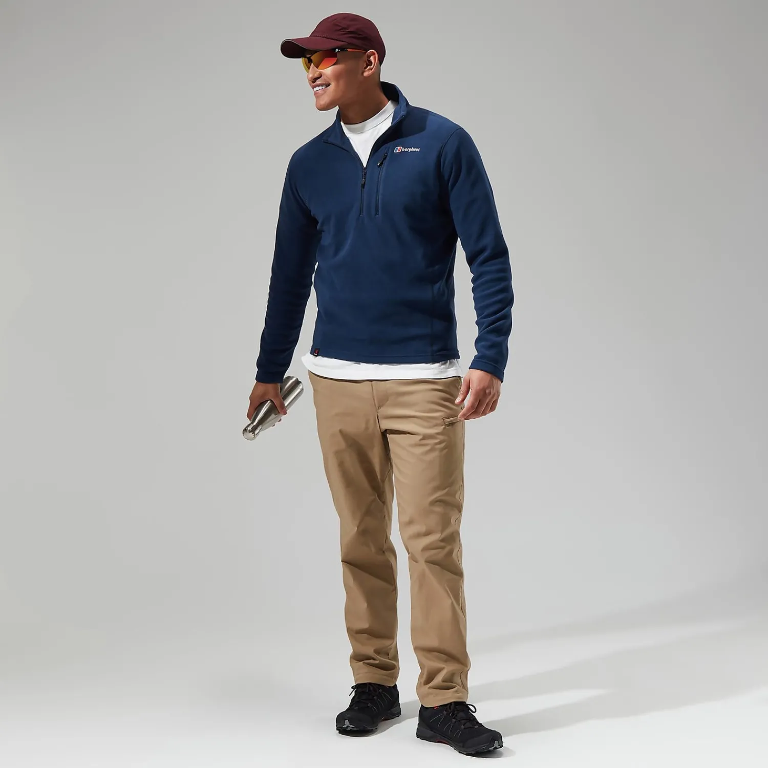 Berghaus Men's Prism Micro Polartec Half Zip Fleece - Dark Blue Best