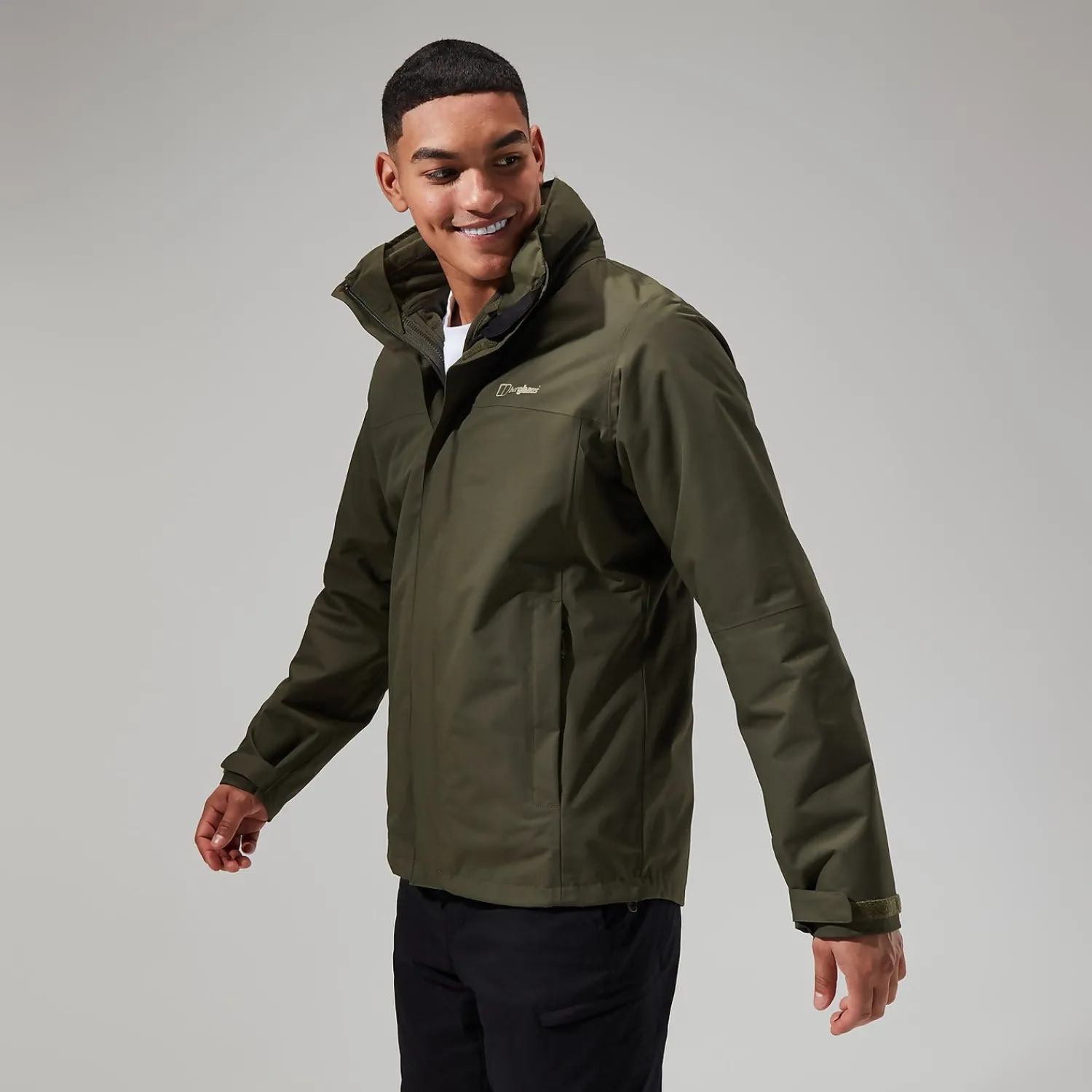 Berghaus Men's RG Alpha 2.0 Gemini Waterproof 3in1 Jacket - Green Sale