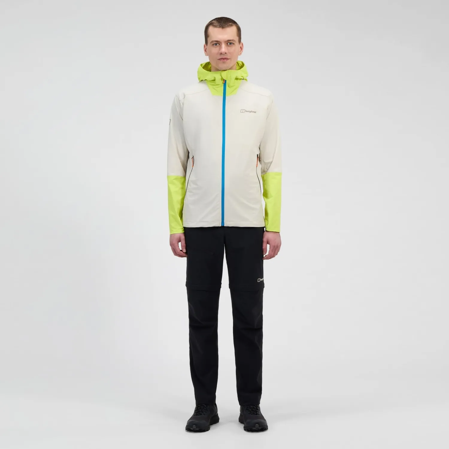 Berghaus Men's Ridge-Roamer Lite Softshell Jacket - Grey/Yellow Best